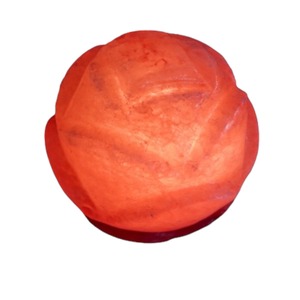 Lampe en sel de l'Himalaya en forme de fleur, artisanat naturel sculpté, décoration d'intérieur, Sian Enterprises SE-8874 - Product Image 5