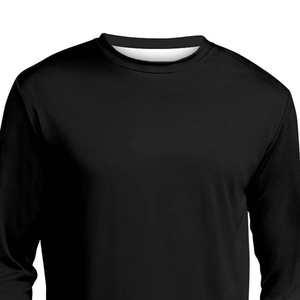 Camisetas de Pesca de Manga Larga con Estampado por Sublimación, Color Negro, Material de Poliéster - Product Image 4