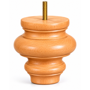 Patas de Muebles de Madera Maciza Duraderas, Patas de Soporte Premium para Sofás, para Interiores Modernos, Proyectos de Salones de Hotel y Oficinas - Product Image 1