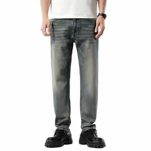 Pantalones Vaqueros Holgados Personalizados para Hombre, Estilo Nuevo, Corte Recto, Transpirables, Talla Grande, para Otoño, Verano y Primavera - Product Image 5