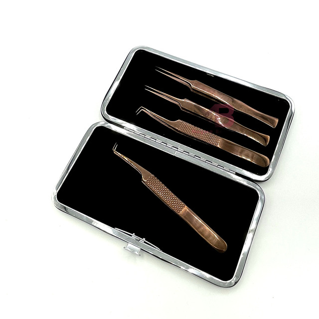 Lash Tweezers Comfortable Feeling Volume Eyelash Tweezers for Eyelash Extension Smooth Tip Lash Application