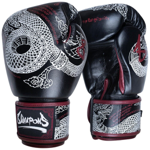 Gants de boxe Muay Thai en cuir PU, style tendance, légers, imperméables, avec sangle de poignet réglable, service OEM personnalisé - Product Image 1