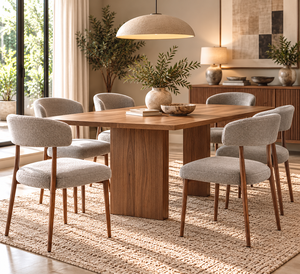 Silla de Comedor de Diseño Moderno, Elegante Silla con Cojín Gris, Silla de Lujo Nórdica de Tela de Terciopelo para Cocina, Cafetería y Comedor - Product Image 1