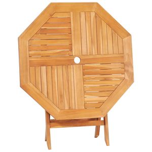 Tavolo da giardino pieghevole in legno di Teak massiccio 33.5 tavoli da esterno "x 33.5" x 29.9" - Product Image 6