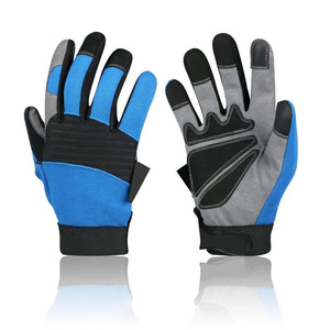 Gants de mécanicien personnalisés en cuir synthétique Amara, gants de travail robustes, antidérapants, multi-usages - Product Image 1