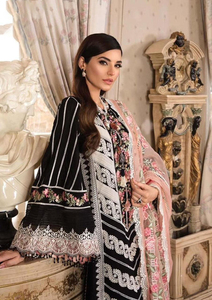 Salwar Kameez rose brodé de fleurs, robe formelle pour femmes, robe cousue, dentelle, dupatta, tenue de fête, mariage, Inde, Pakistan - Product Image 3