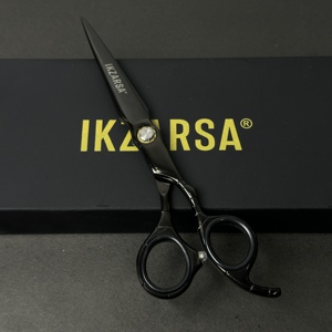 Ciseaux de coiffure professionnels en acier inoxydable, portables, de 5 à 7 pouces, tranchants, à prix bas et abordables. - Product Image 5