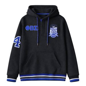 Sudadera con Capucha Negra con Botones de la Fraternidad Griega Phi Beta Sigma, Diseño Clásico, Comodidad Premium y Ajuste Elegante - Product Image 4