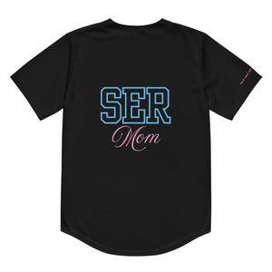Maillot de baseball unisexe pour maman, chemise boutonnée respirante pour le sport, tenue de supporter pour le jour du match, pour femmes et hommes - Product Image 2