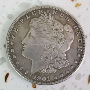 Moneta Morgan (1878~1904 <span class=keywords><strong>e</strong></span> Versione <span class=keywords><strong>P</strong></span> 1921) 28 Pezzi, Moneta Antica Placcata Argento, Replica Vintage da 1 Dollaro USA - Product Image 3