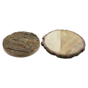 ชุดคอมโบไม้วอลนัทสำหรับตกแต่งบ้านร้านอาหารใช้โต๊ะรับประทานอาหารพร้อมแผ่นรองแก้วแบนโค้งมนแผ่นไม้และแผ่นรองออกแบบธีมไม้ - Product Image 3