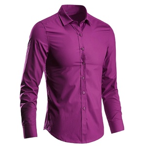 Chemises de bureau séchage rapide respirant confortable col carré chemise de travail de style vintage pour hommes femmes - Product Image 1