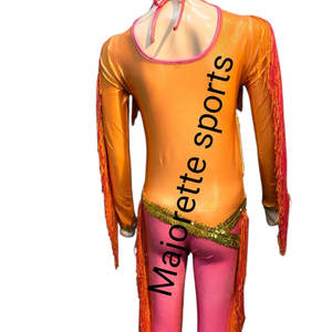 Traje de Danza para Mujer, Tejido Elástico, Ajustado, de una Pieza, para Actuaciones, Cómodo para Prácticas en el Escenario - Product Image 6