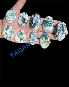 Natural <b>Tree</b> Agate Cabochon Polished All-Size <b>Crystal</b> Gemstone for Jewelry Pendant Making Loose Gemstones - Product Image 6