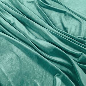 Durable Bisleri Color 100% Polyester Velvet Fabric Medium Weight Woven Solid Style Breathable Quick Dry Soft Wedding Apparel - Product Image 3