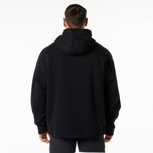 Basic men oversized zipper hoodie casual piece soft cotton fleece fabric full <b>zip</b> <b>hooded</b> relaxed loose fit and everyday wear - Product Image 2