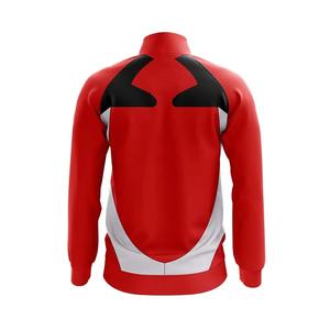 เสื้อแจ็คเก็ตฝึกซ้อมฟุตบอลสำหรับผู้ชาย แบบซับลิเมชั่น เสื้อโค้ทวอร์มอัพสำหรับฟุตบอล ซิปเต็มตัว เสื้อแทรคท็อป ระบายอากาศได้ดี เสื้อคลุมกีฬา - Product Image 6