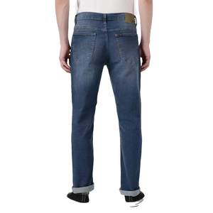 Jeans de Mezclilla Azules para Hombre, Corte Slim Fit, Algodón y Spandex, Diseño Moderno, Calidad de Exportación, Lote Directo de Primavera - Product Image 2