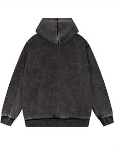 เสื้อฮู้ดพรีเมียมเนื้อหนา ซักแล้ว ใส่สบาย ทรงหลวม ผ้าเนื้อนุ่ม ใส่ได้ทุกวัน สวมใส่สบายๆ สำหรับผู้ชาย - Product Image 5