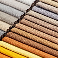 Tissu d'ameublement en polyester imitation lin TengHui, 1 rouleau, motif chevron, faible MOQ, pour canapé et textile de maison