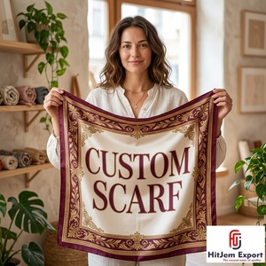 Pañuelo Cuadrado Personalizado Exclusivo con Impresión a Medida, Chal de Moda con Tacto de Seda Premium, Servicio de Fabricante Textil OEM ODM de Marca Privada - Product Image 6