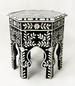 Table basse moderne haut de gamme en os incrusté, table centrale en bois faite à la main de luxe pour salon, hôtel, villa, mobilier - Product Image 1