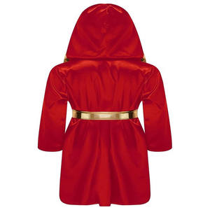 Professional Satin <b>Boxing</b> <b>Robe</b> Customized Embroidery Sublimation Gym <b>Boxing</b> Karate Training Entrance Wear - Product Image 3