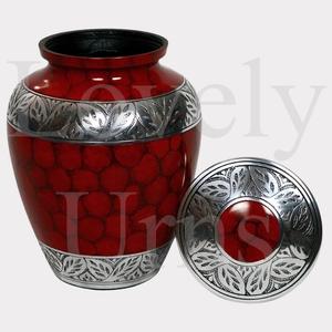 Urna funeraria Ruby Remembrance para adultos, tamaño mediano, recipiente para cenizas, diseño elegante para recuerdo. - Product Image 3