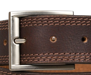 Cinturón de Cuero Genuino Marrón para Hombre, de Alta Calidad, Tendencia 2026, Resistente, Informal, para Uso Ocasional, Hebilla de Aleación Duradera, Ancho - Product Image 3