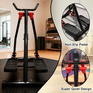 เครื่องเดินวงรีแบบพับได้ Air Walker พร้อมระบบต้านทานแม่เหล็ก จอ LCD สำหรับการออกกำลังกายแบบเบาๆ ครอบคลุมทุกส่วนของร่างกาย - Product Image 5