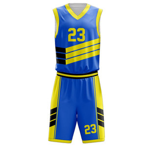 Uniformes de Baloncesto Estampados de Alta Calidad al por Mayor, Conjunto Personalizado para Universidad, Transpirable, 100% Poliéster, Verano/Invierno - Product Image 2