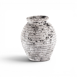 Home Basket Bali Rustic <b>Ceramic</b> Clay Tabletop <b>Vase</b> On-glazed Matte Finish Handmade 8-16 Inches Wide 8-12in Flower Pot - Product Image 1
