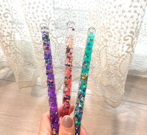 Baguette magique en plastique coloré avec paillettes, jouet éducatif anti-stress pour les filles de 5 à 7 ans - Product Image 3