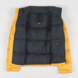 Veste d'hiver matelassée pour homme avec logo personnalisé, épaisse et chaude, deux tons, imperméable, coupe-vent, streetwear, veste rembourrée matelassée pour homme - Product Image 4