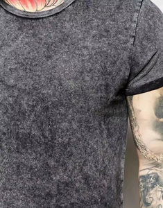 T-shirt décontracté pour homme, coupe classique, manches courtes, col rond, tissé 100% coton, anti-boulochage, séchage rapide, respirant, tissu 220g - Product Image 6