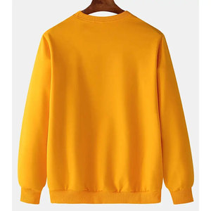 เสื้อสเวตเชิ้ตคอกลมผู้ชาย ปี 2026 แบบถักสีตัดต่อ ทรงปกติ สวมใส่สบาย แขนเสื้อแบบแร็กแลน สีเหลือง ขาว ดำ สำหรับขาย - Product Image 2