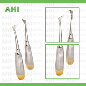 เครื่องมือถอนรากฟันแบบหมุน AHI รุ่นปรับแต่งได้ ครายเออร์ 25&26 ทำจากสแตนเลสสีเงิน ได้รับการรับรองมาตรฐาน CE คุณภาพพรีเมียม ผลิตในประเทศปากีสถาน - Product Image 2