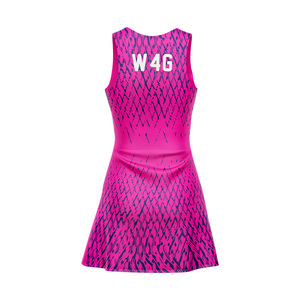 Custom Front Logo Printed Women's Sleeveless Tennis Dress Moisture Wicking Summer Wear Quick Dry Spandex Nylon Sports Jerseys - Product Image 2
