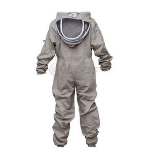 Combinaison d'apiculture de sécurité respirante avancée avec capuche amovible et genoux renforcés pour la cueillette professionnelle du miel - Product Image 6