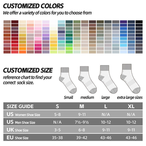 Chaussettes de sport pour hommes en spandex/polyester antibactériennes respirantes, fabrication OEM personnalisée, vente en gros - Product Image 1