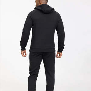 Nouvelle Collection : Survêtement Homme Deux Pièces Personnalisé avec Logo, Hoodie Zippé Oversize et Pantalon à Passepoil – Tenue de Sport Respirante pour Homme - Product Image 3