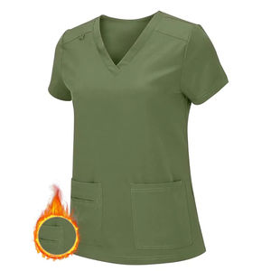 Conjunto de Uniformes Médicos para Mujer - Blusa y Pantalones de Manga Corta para Doctoras y Enfermeras - Product Image 3