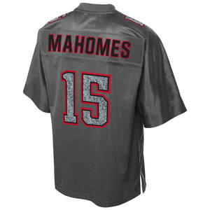 เสื้อกีฬาคอวี แขนสั้น พิมพ์ลาย แห้งเร็ว ระบายเหงื่อ ผ้าตาข่าย โพลีเอสเตอร์ สั่งซื้อจำนวนน้อย ดีไซน์คละแบบ ชุดแข่งขันสโมสร สไตล์อเมริกัน - Product Image 2