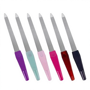 Lime à ongles droite miniature promotionnelle en acier inoxydable double face réutilisable durable grain 80-240 personnalisable avec logo - Product Image 6