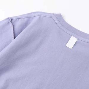 T-shirt classique à col rond en coton et polyester, blanc uni, grande taille, t-shirts épais, impression numérique personnalisée, logo, t-shirt pour homme - Product Image 2