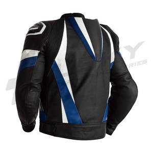2023 unisexe en cuir PU veste de course de qualité supérieure personnalisé CE approuvé court moto coupe-vent veste imperméable respirant - Product Image 2
