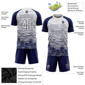 Conjunto de Camiseta y Pantalones Cortos de Entrenamiento de Fútbol para Hombre, Uniforme Transpirable de Verano, Camiseta Casual con Estampado por Sublimación - Product Image 3
