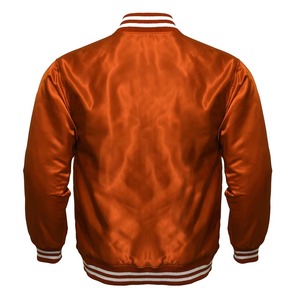 Silver Grey Black Satin Varsity <b>Jacket</b> Custom Snap Button Baseball <b>Jacket</b> Premium Streetwear Manufacturer - Product Image 6