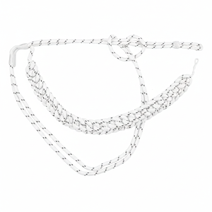 Aigulletes tactiques de haute qualité en fil de soie 3D de luxe personnalisables, noires avec croix blanche, pour uniformes - Product Image 2