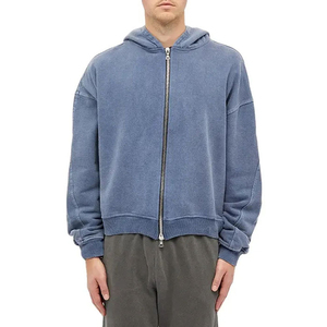 Sudadera con Capucha para Hombre al por Mayor, Estilo Acid Wash, Forro Polar Premium, Transpirable, de Secado Rápido, Tallas Grandes, Casual, Antiarrugas - Product Image 2